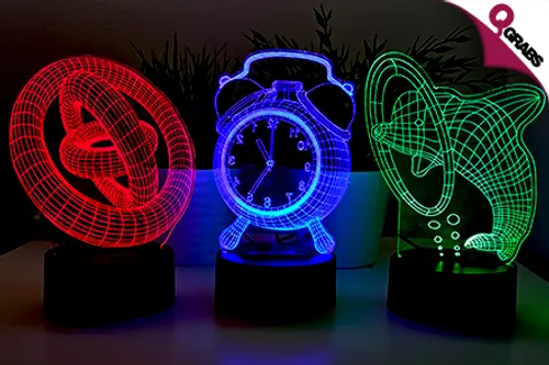 From QR59 Decorate Vividly with Color-Changing 3D Illusion LED Lights - Choose from 9 Fun Light Designs! (Up to QR145 Value)